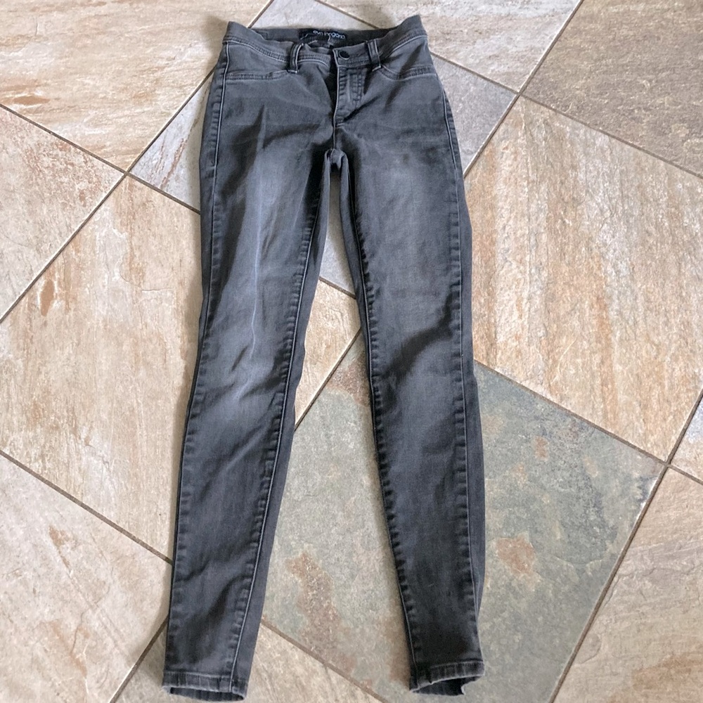 Eva Longoria faded black jeggings size 0 Preowned GUC